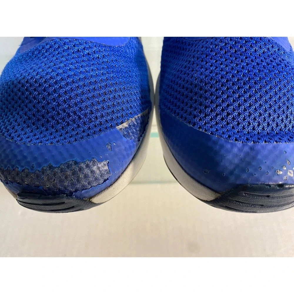 Under Armour Kids Blue Orange Mesh Running Shoes 3020470-400 Size 7Y
